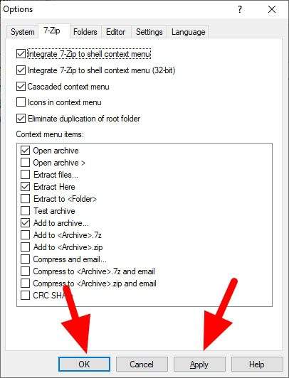 How to Customize 7-Zip Context Menu Items (Right-click Menu)