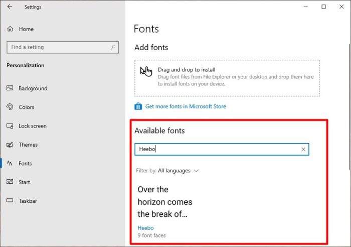 available fonts - How to Add Multiple New Fonts to Windows 10 in an Instant 15