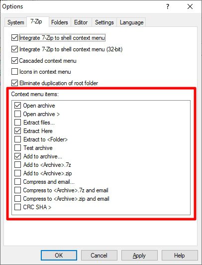 context menu items - How to Customize 7-Zip Context Menu Items 11