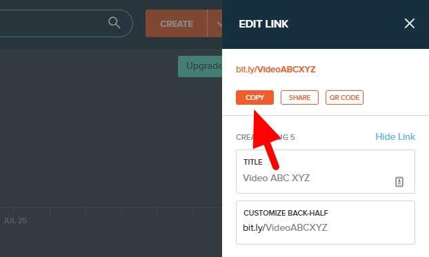 copy link - How to Create Your Custom Bit.ly Links for Free 3