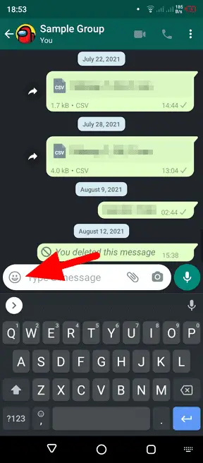 emoji - How to Send Animated GIF in WhatsApp Chat 5
