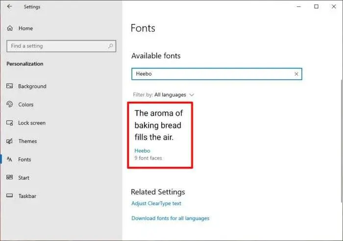 find font to delete - How to Add Multiple New Fonts to Windows 10 in an Instant 17