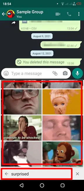 select gif - How to Send Animated GIF in WhatsApp Chat 11