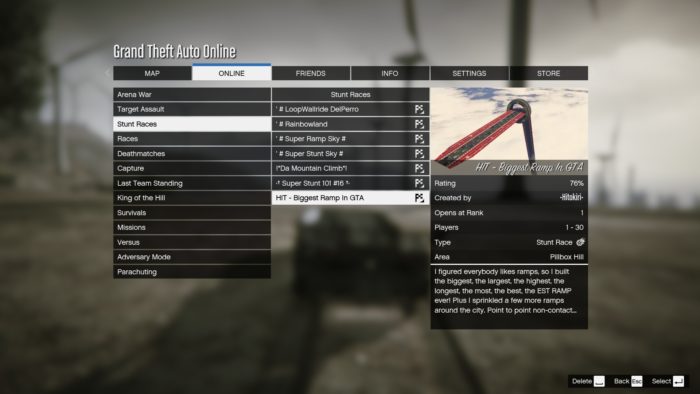 GTA Online bookmarked job - How to Play Cool Custom Races on GTA Online 19