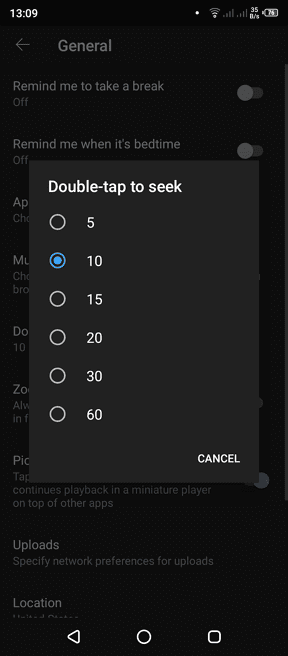 seek duration - How to Change YouTube 'Double-Tap' Fast Forward/Rewind Duration 13