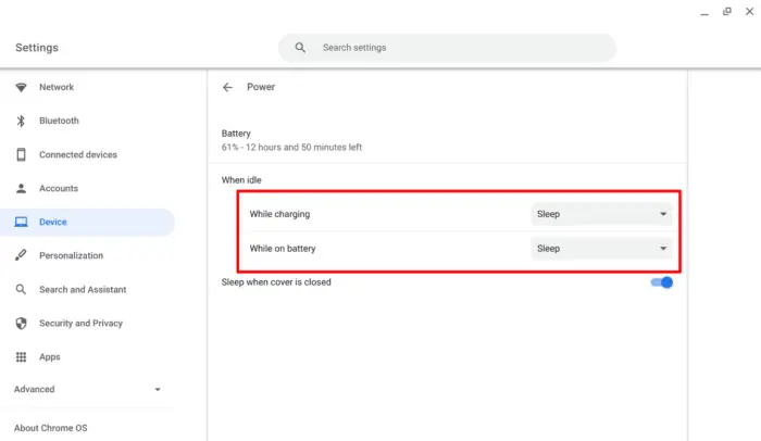 sleep when idle - 7 Practical Tips to Save Battery on Any Chromebook Model 15