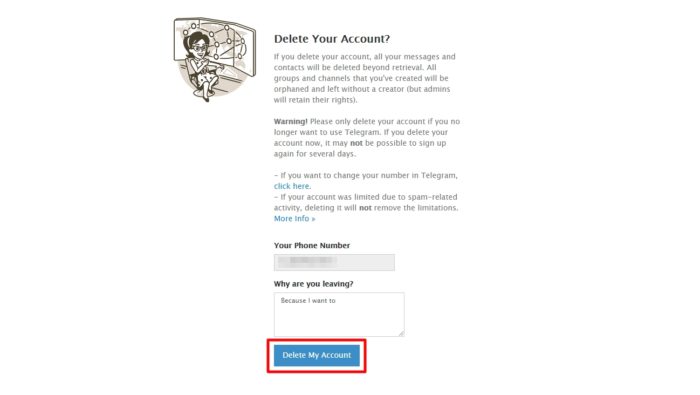 delete my account - How to Delete Your Telegram Account Quickly & Permanently 27