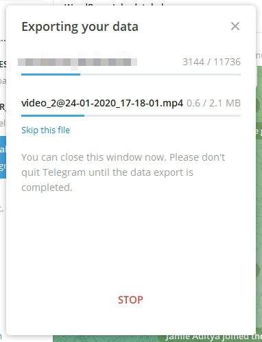exporting your data - How to Download All Videos from Telegram Chat / Group 24 exporting your data - How to Download All Videos from Telegram Chat / Group 23