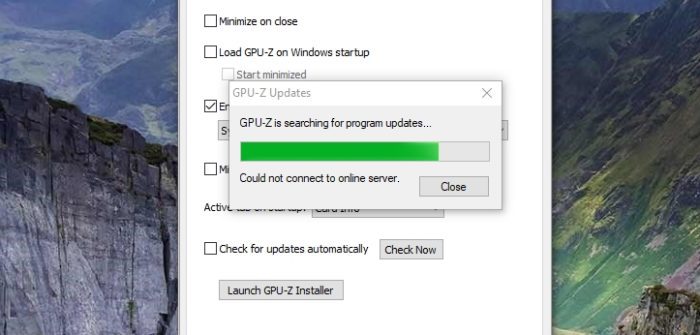 gpu z could not connect to online server - How to Block a Windows Program from Accessing the Internet 33