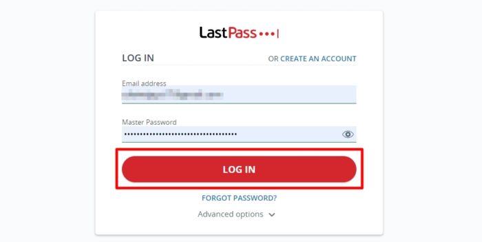 log in lastpass 1 - How to Export Saved Passwords from Your LastPass Account 23