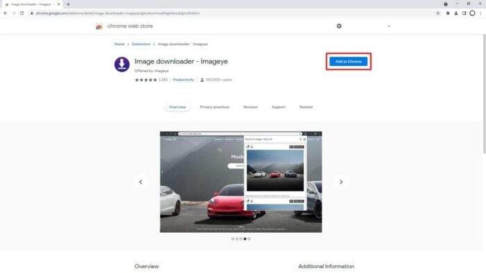 add to chrome 1 - How to Save Images from Instagram PC 7