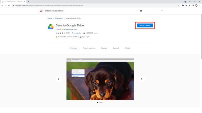 add to chrome 2 - How to Save a YouTube Video Directly to Google Drive 5
