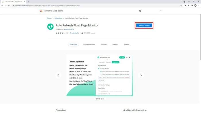 add to chrome - How to Make Chrome Automatically Refresh a Web Page 5