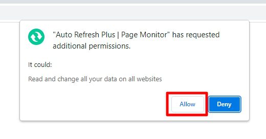 allow 2 - How to Make Chrome Automatically Refresh a Web Page 15