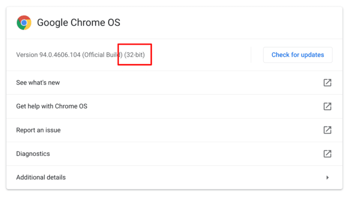 chromebook 32 bit - How to Check if Your Chromebook is 32-bit or 64-bit 11