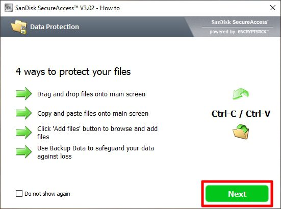 how to use - How to Use Sandisk SecureAccess to Protect a Flash Drive 15