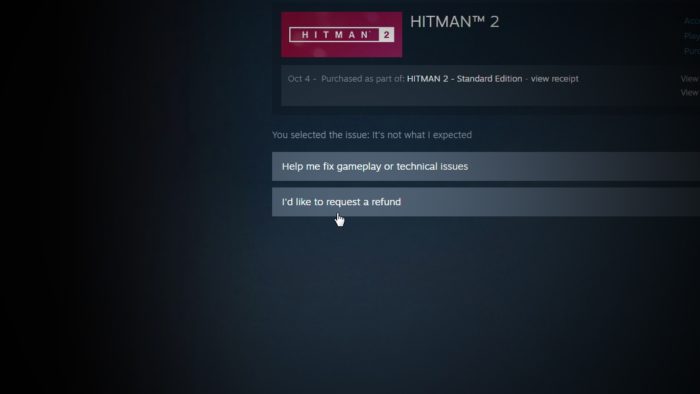request a refund 1 - How to Refund Purchased Games on Steam 5