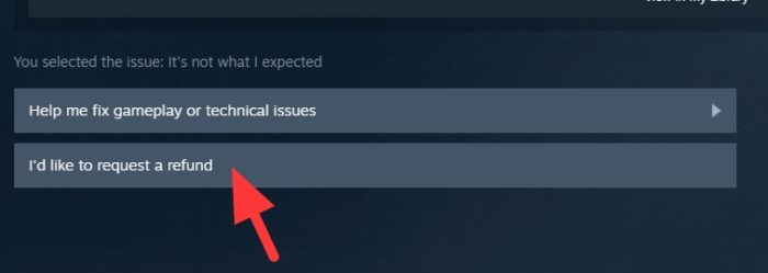 request a refund - How to Refund Purchased Games on Steam 13