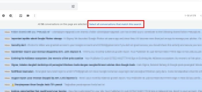 select all conversations - How to Mass Delete All Emails on Gmail (Within Seconds) 13