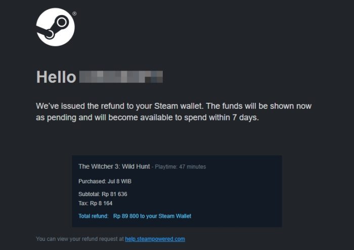 steam refund - How to Refund Purchased Games on Steam 19