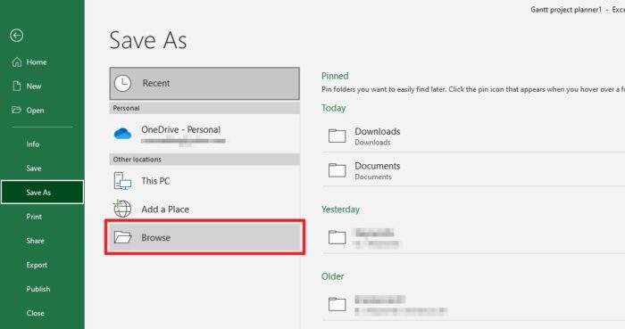 browse - How to Save an Excel Chart as an Image 25