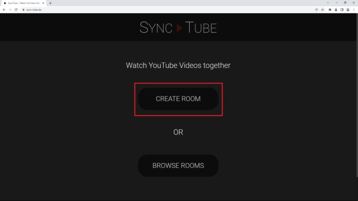 create room - How to Watch YouTube Videos With Your Friends Online 19