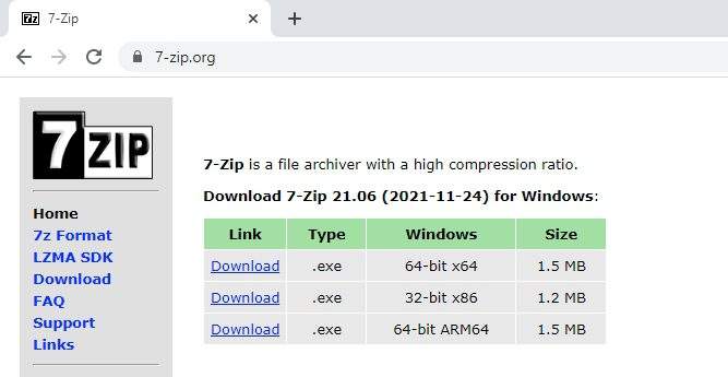 7 zip download for windows 7 home premium 64 bit