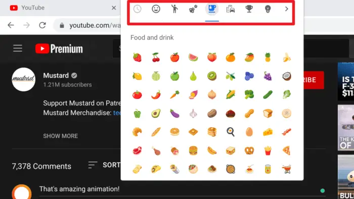 emoji categories - How to Insert Emojis When Texting with Chromebook Devices 13