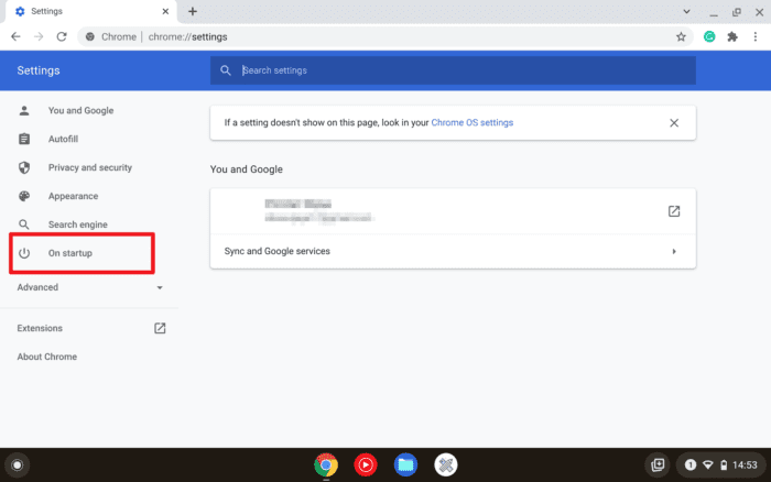 on startup - How to Restore Recently Closed Tabs on Chromebook 13