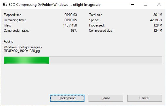 progress - How to Password Protect Confidential Files With 7-Zip 13
