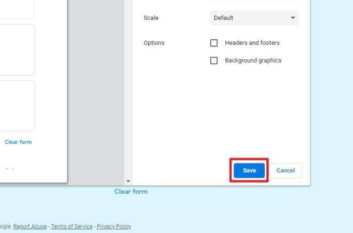 save 2 - How to Quickly Convert Google Forms to a Printable PDF 13