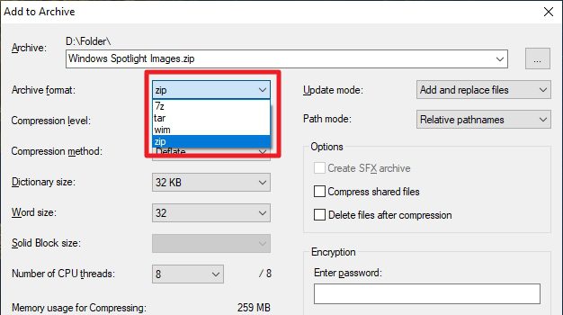 zip - How to Password Protect Confidential Files With 7-Zip 9