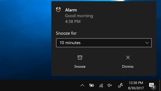 alarm running - How to Use Alarms in Windows 10 and Make Sure It Will Ring 19