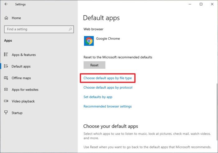choose default apps by type - How to Change Default Program "Open With" in Windows 10 19