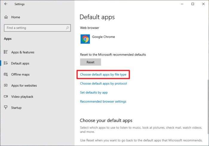 choose default apps by type - How to Change Default Program "Open With" in Windows 10 19