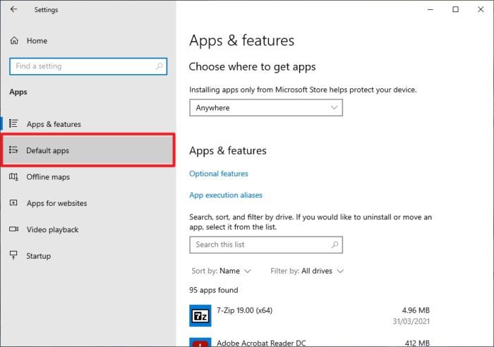 default apps - How to Change Default Program "Open With" in Windows 10 17