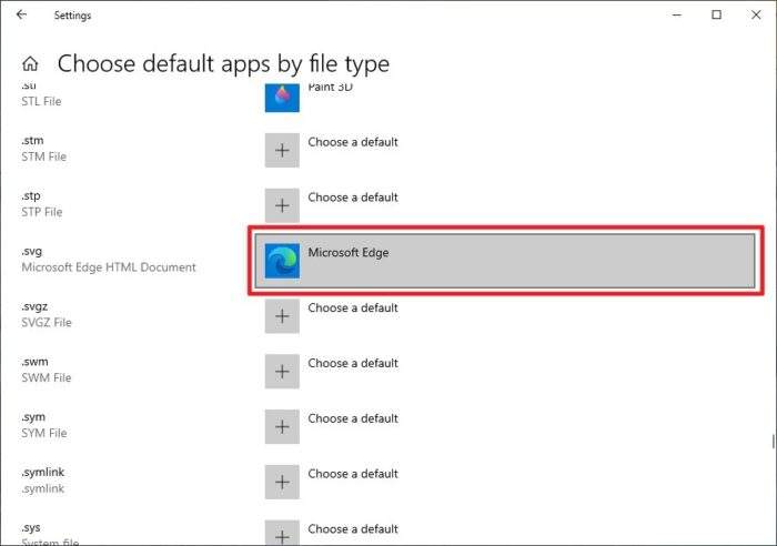 microsoft edge - How to Change Default Program "Open With" in Windows 10 21