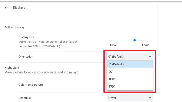 Screenshot 2022 02 01 11.25.20 - How to Rotate Screen on Chromebook Laptop/Tablet 13