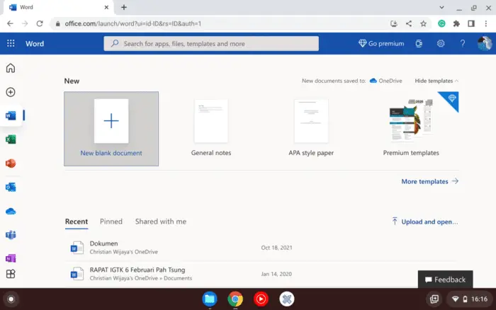 Screenshot 2022 02 24 16.16.27 - How to Open Microsoft Word Document on a Chromebook 11