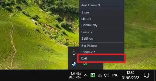 exit steam - How to Stop Steam From Running in the Background 11