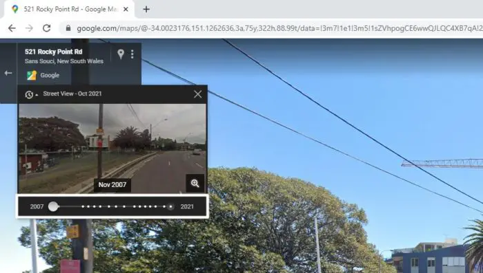 select date - How to Go Back in Time on Google Street View 11