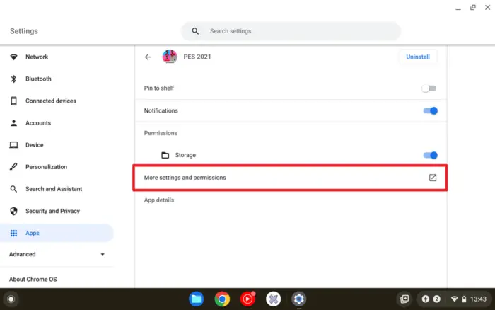 more settings and permissions - How to Clear Cache on Chromebook in 5 Steps 19