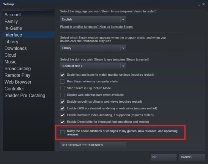 notify me - How to Turn Off All Steam Notifications 15