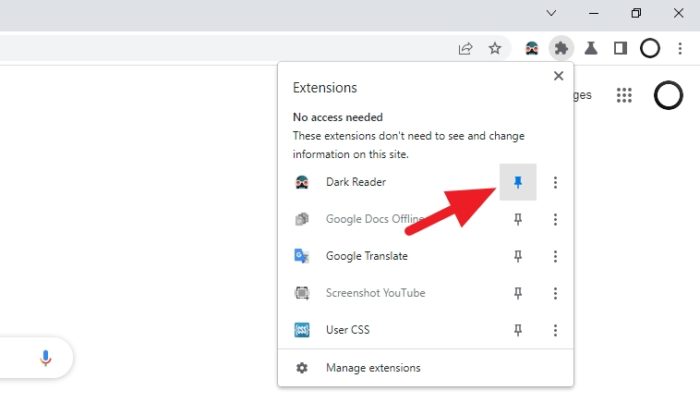 pin extension 3 - How to Pin Chrome Extensions to Its Toolbar 7