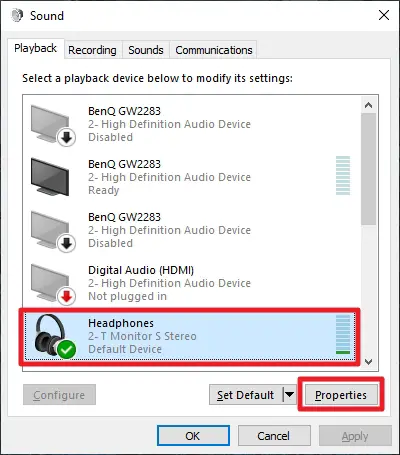 properties - How to Pair Bluetooth Headphones on Windows 10 27