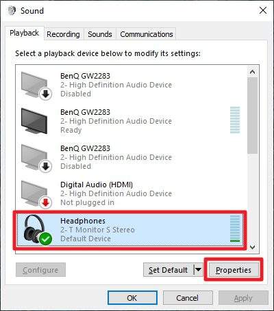 properties - How to Pair Bluetooth Headphones on Windows 10 27