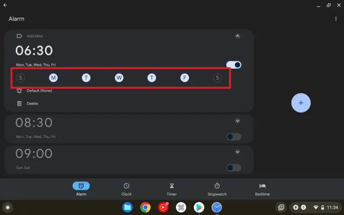 select days - How to Set an Alarm on Chromebook & Make Sure It Will Ring 15