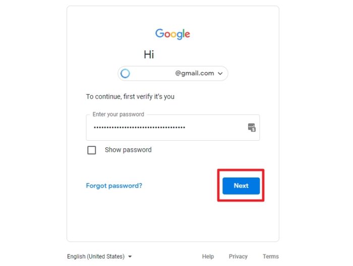 verify account - How to Delete Saved Passwords in Your Google Account 9