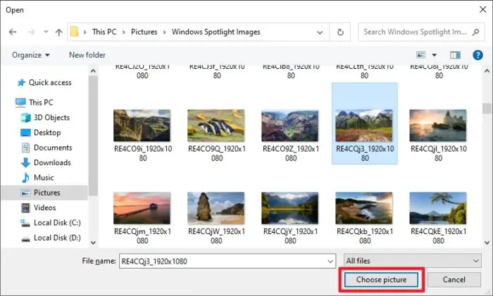 choose picture - How to Change Your Wallpaper Picture in Windows 10 13
