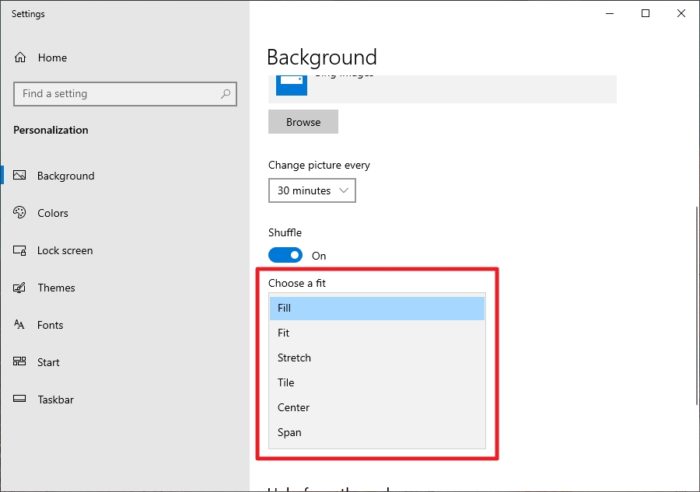 fit type - How to Change Your Wallpaper Picture in Windows 10 31